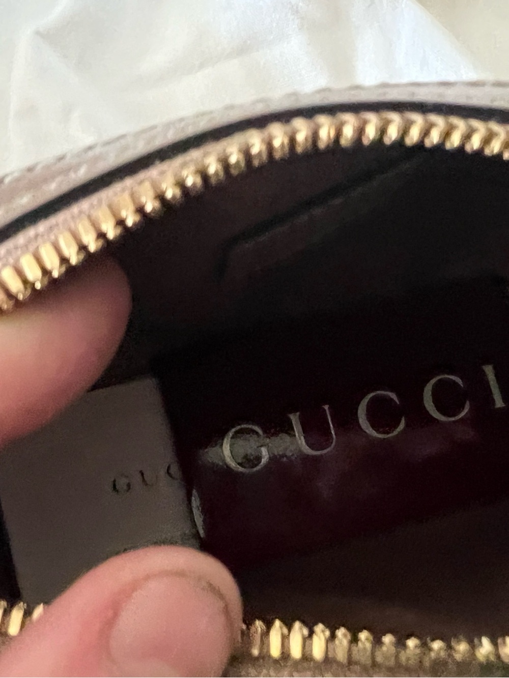 NEW GUCCI GG SHADOW CYLINDRICAL SHOULDER/CROSSBODY BAG MINI, COATED CANVAS,$1900 - Picture 6 of 8